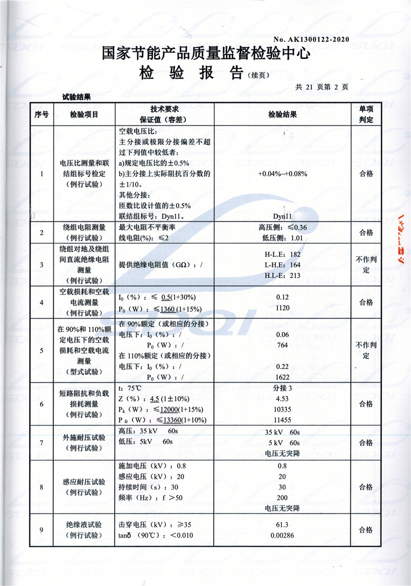 高低压试验报告-S11-1250海沧海沧海沧油浸式变压器-2.jpg